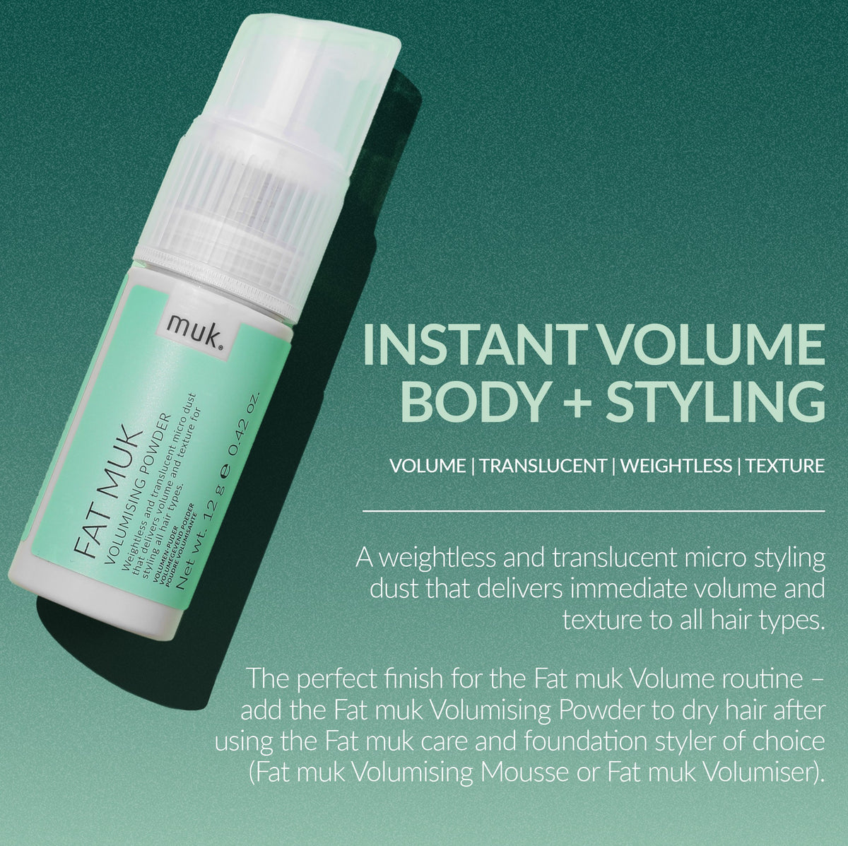 Fat muk Volumising Powder 12g
