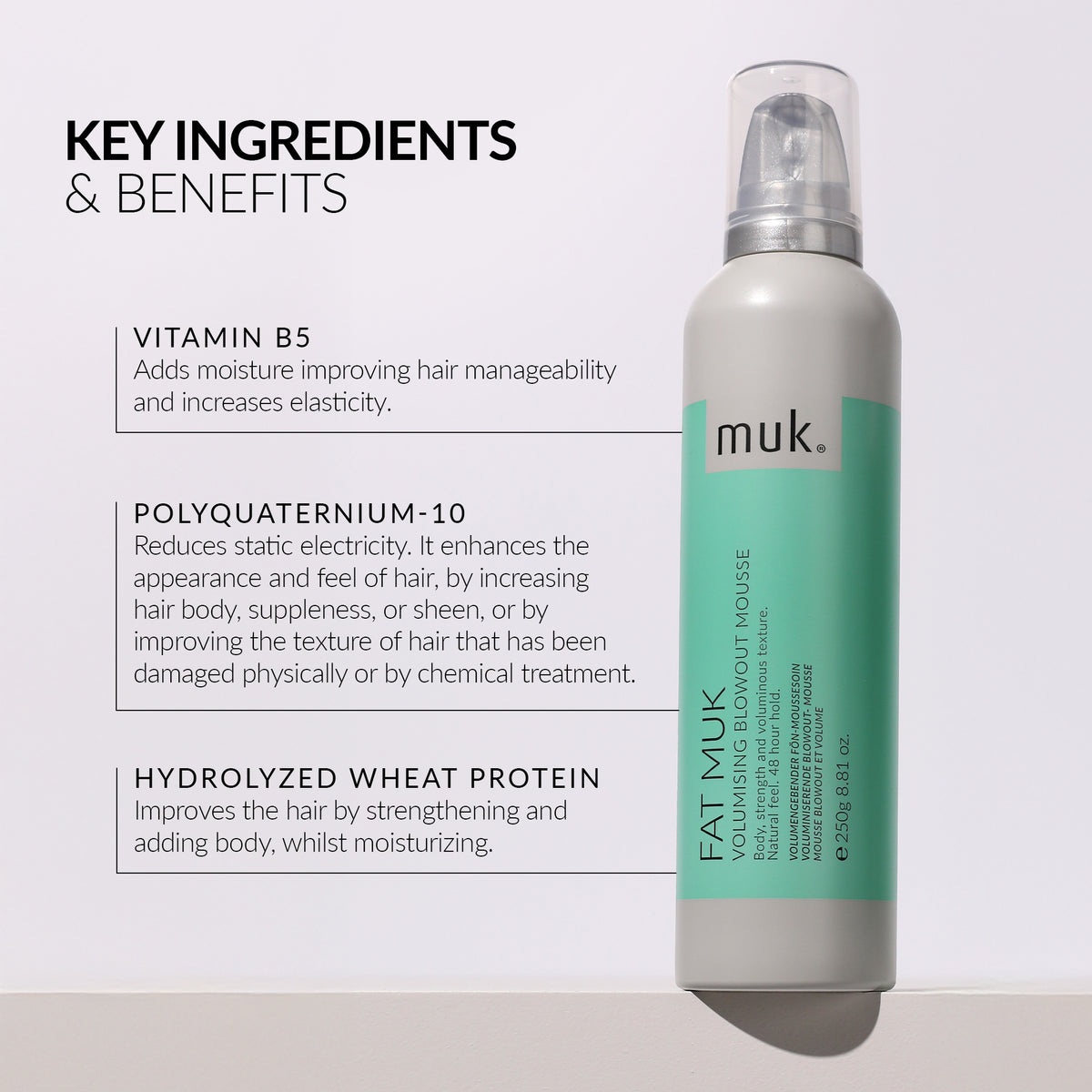 Fat muk Volumising Blowout Mousse 250g