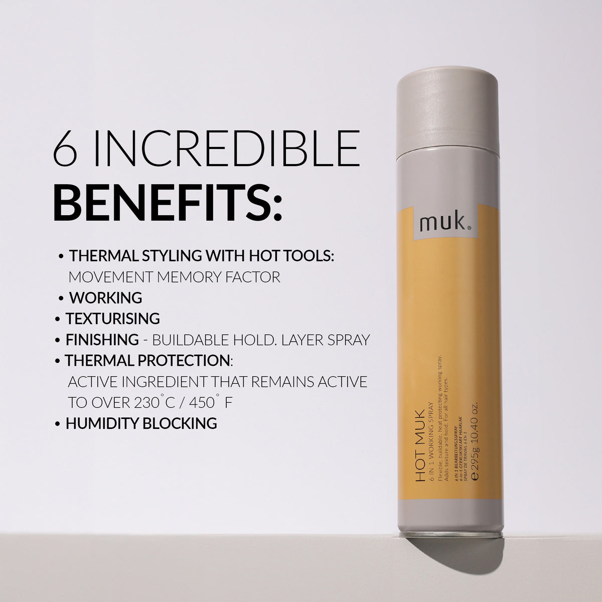 Hot muk 6 in 1 Working Spray 295g