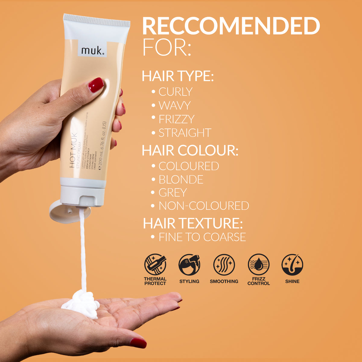 Hot muk Styling Cream 200ml