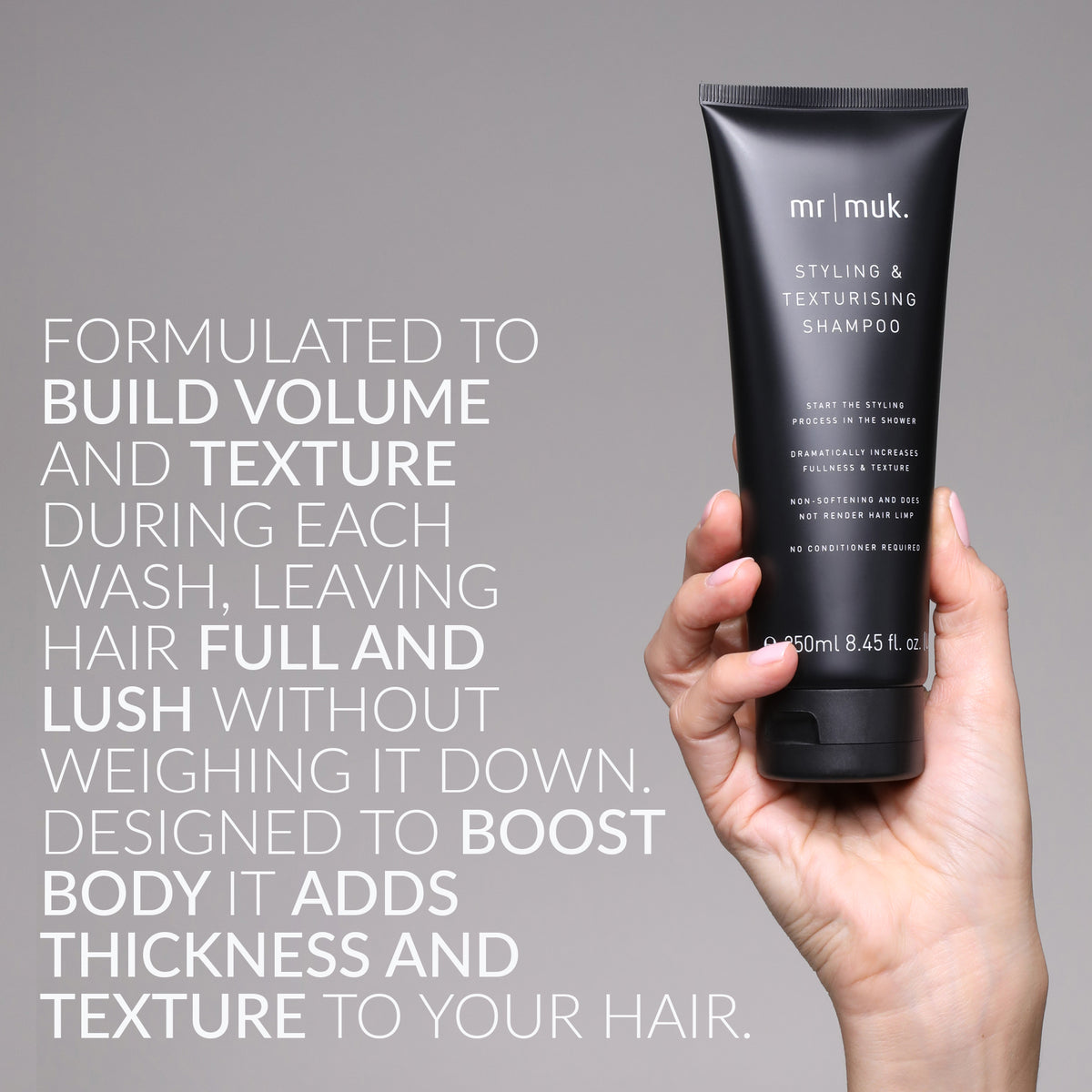 mr muk Styling &amp; Texturising Shampoo 250ml