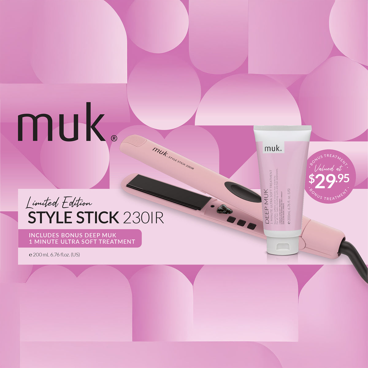 Pink muk Style Stick 230IR Pack
