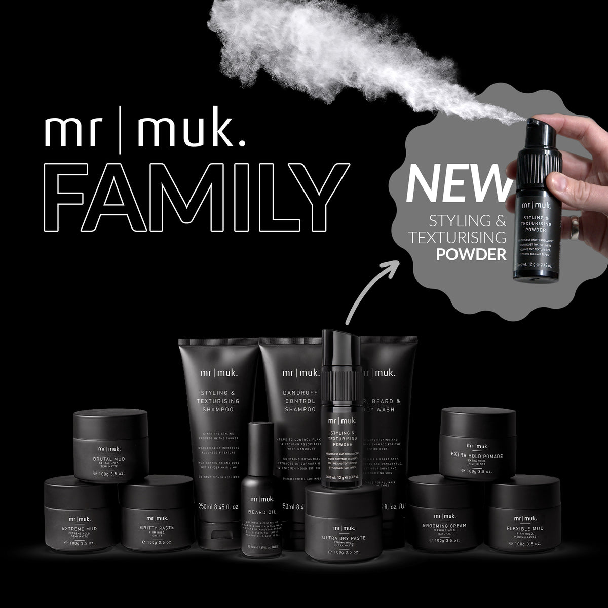 mr muk Styling &amp; Texturising Shampoo 250ml