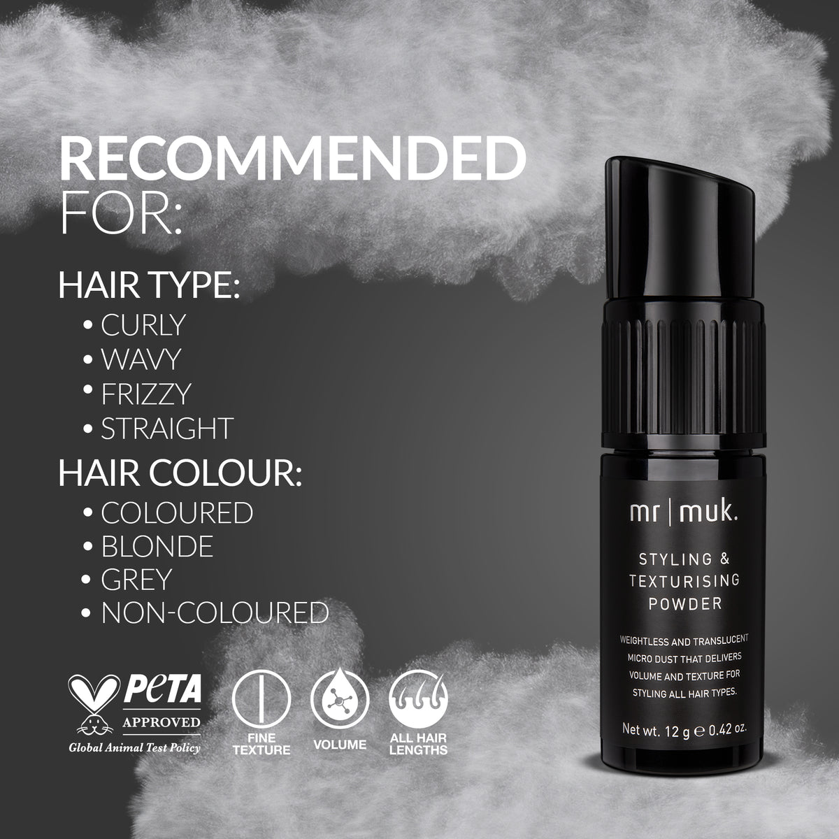 mr muk Styling &amp; Texturising Powder 12g
